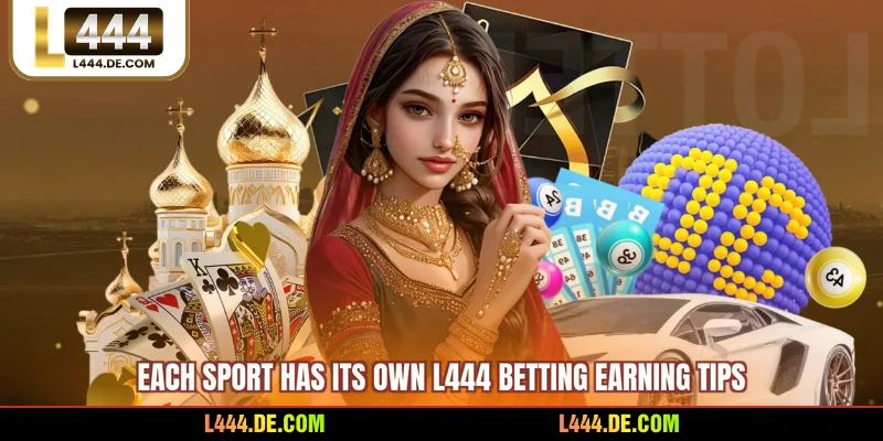 Each sport has its own L444 betting earning tips