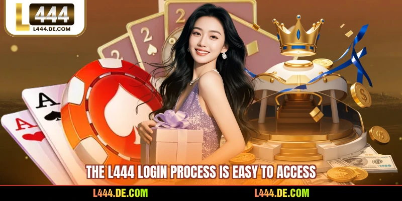 The L444 login process is easy to access